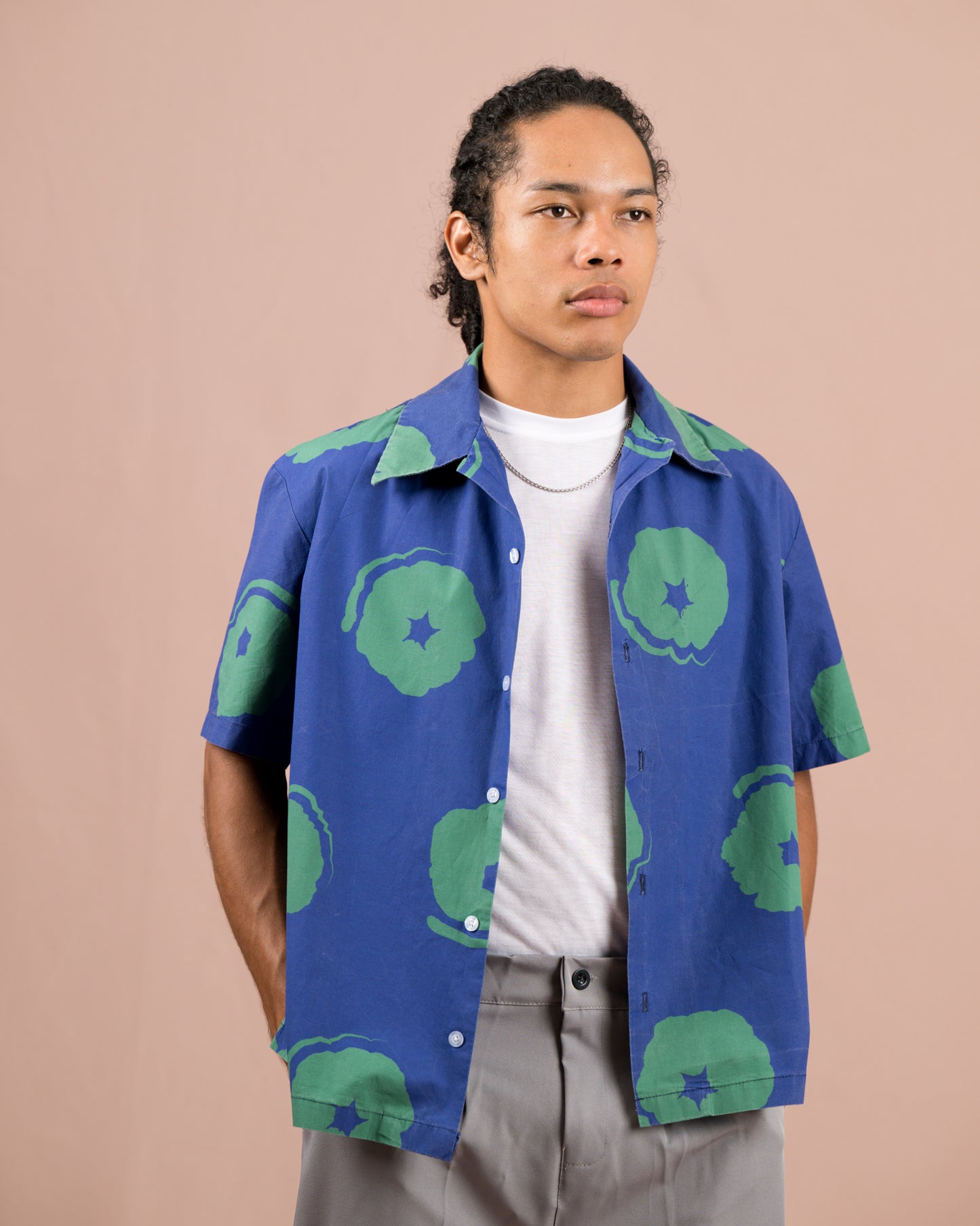 Blue Hollyhock Shirt